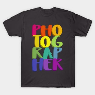 Photographer // Typographic Design T-Shirt